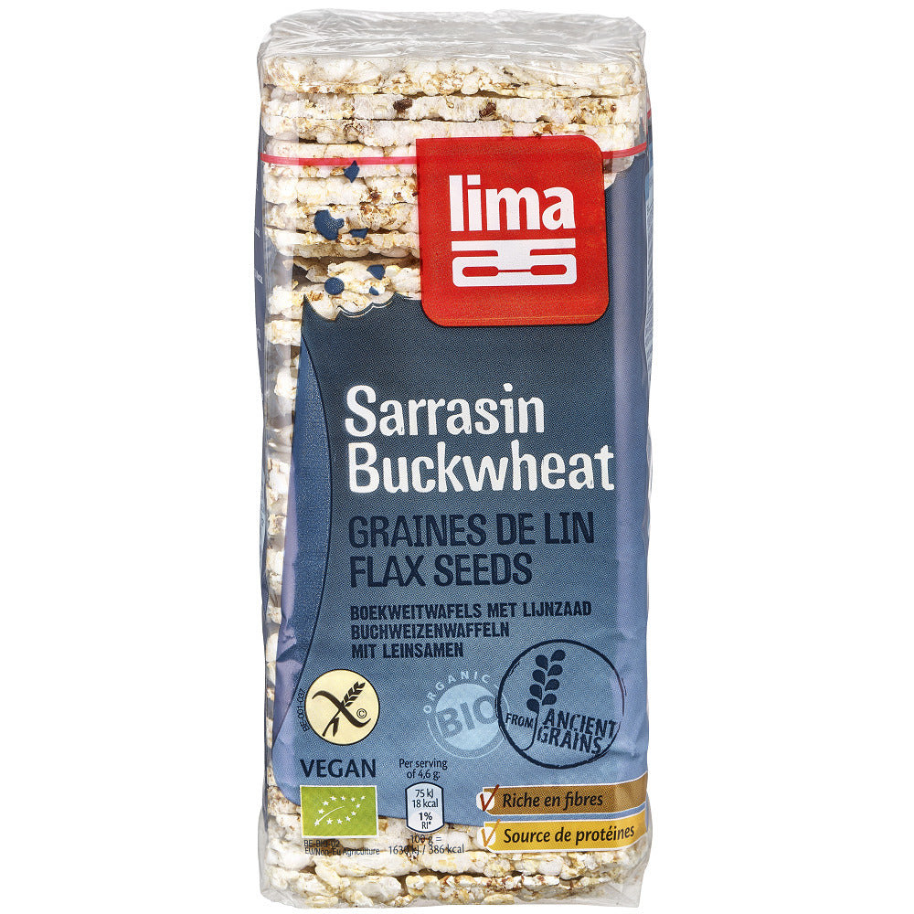Bio Rondele din Hrisca cu Seminte de In Fara Gluten Lima 130 g