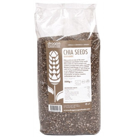 Bio Seminte de Chia Raw Dragon Superfoods 500 g