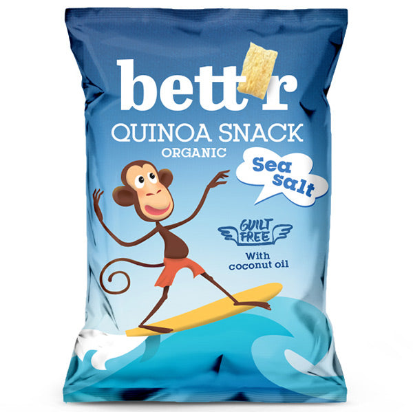 Bio Snacks de Quinoa cu Sare de Mare Fara Gluten Bettr 50 g