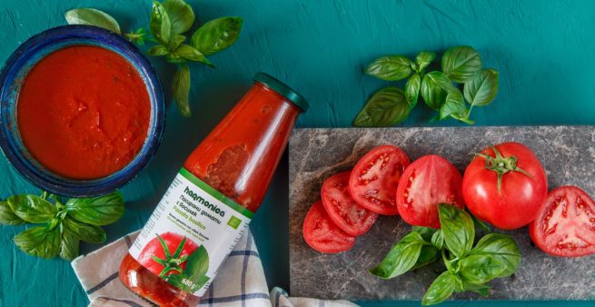 Bio Sos de Rosii Passata cu Busuioc Harmonica 680 g