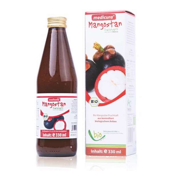 Bio Suc de Mangostan Organic 100 % Pentru Imunitate Scazuta Medicura 330 ml