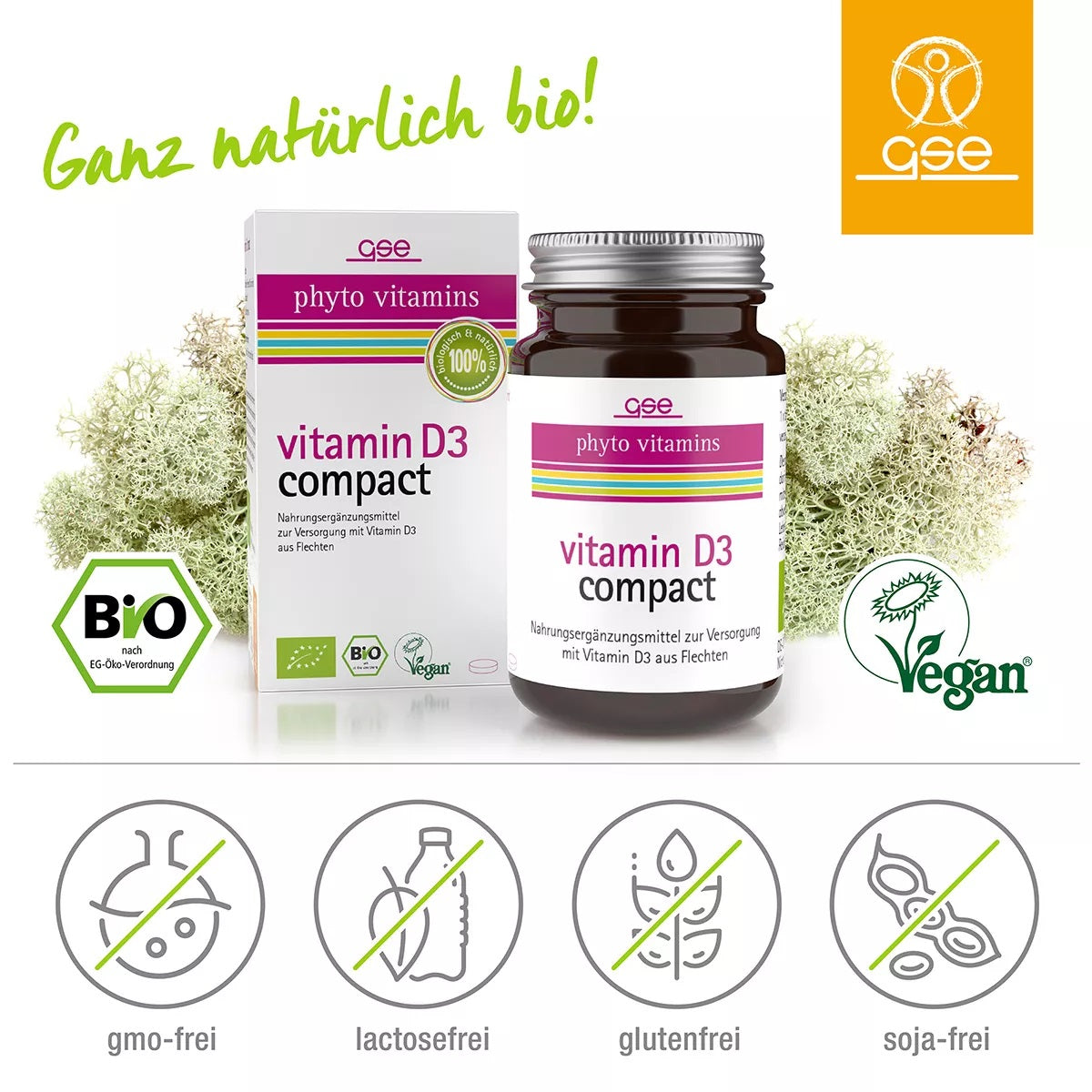 Vitamina D3 Bio Compact GSE 60 Tablete 500 mg 30 g
