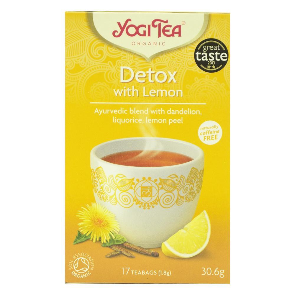 Bio Yogi Tea Detox with lemon Ceai Detoxifiant cu Coaja de Lamaie si Papadie 30,6 g
