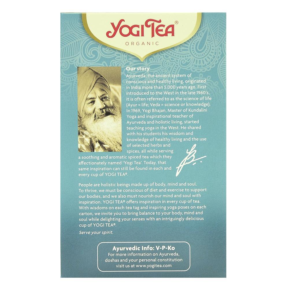 Bio Ceai Ayurvedic cu Lemn Dulce, Menta si Cardamom Yogi Tea 30,6 g