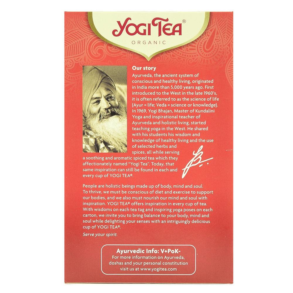 Ceai Ayurvedic Energie Pozitiva cu Merisor si Hibiscus Bio Yogi Tea 30,6 g