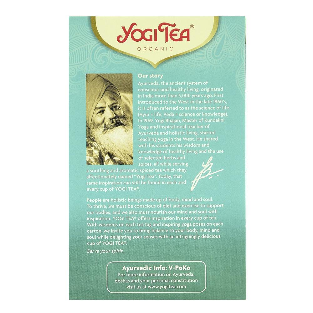 Bio Yogi Tea Throat Confort Ceai ayurvedic Respiratie Linistita cu Lemn Dulce,Fenicul si Cimbru 32,3 g