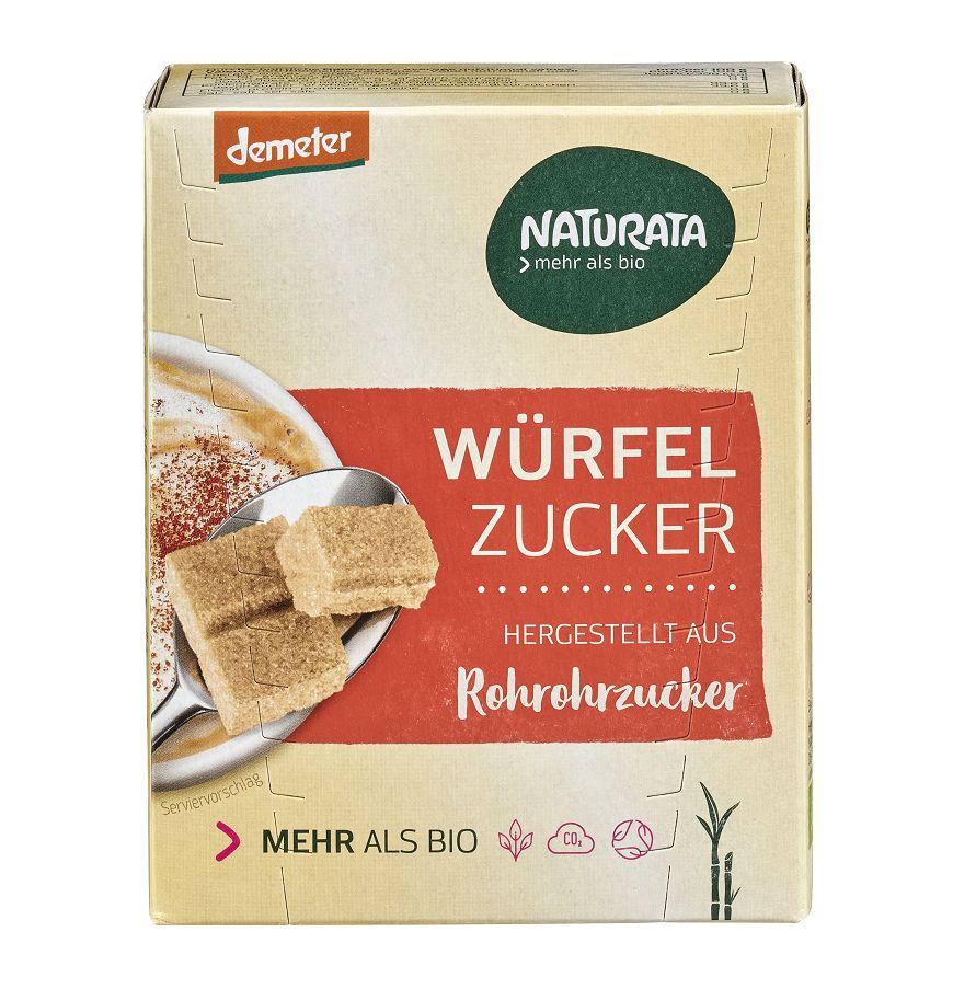 Bio Zahar Brun Cubulete Naturata 500 g