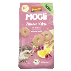 Biscuiti Bio cu Lamaie si Zmeura Mogli 125 g