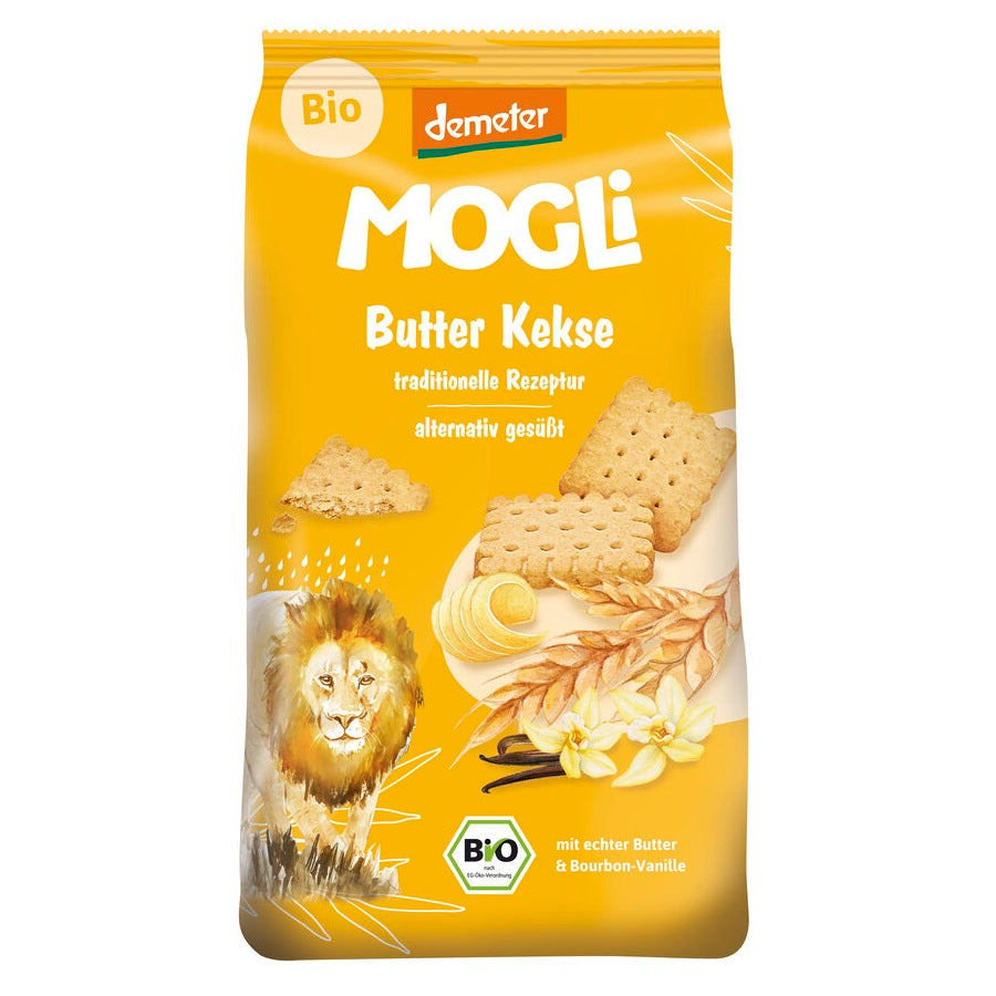 Biscuiti Bio cu Unt indulciti cu Agave Mogli 125 g