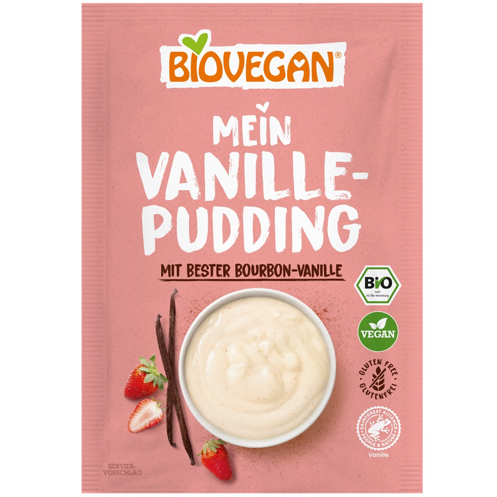 Budinca de Vanilie Bio Pudra Fara Gluten Biovegan 33 g