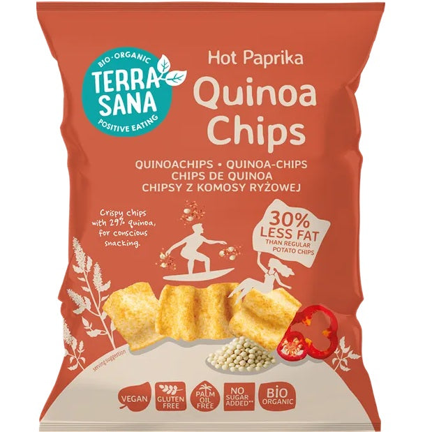 Chips Bio din Quinoa cu Paprika Terrasana 75 g