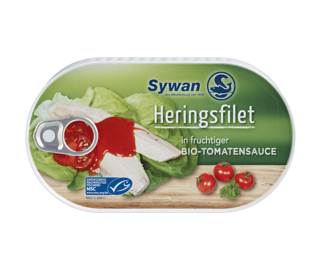 Conserva de Peste File de Hering in Bio Sos de Rosii Hein &amp; Graetje(Sywan) 200 g