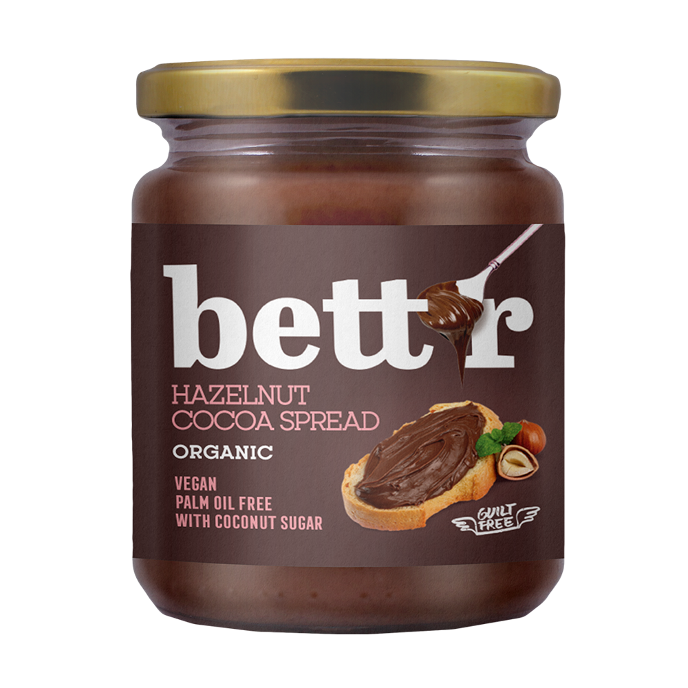 Crema Bio de Ciocolata cu Alune Tartinabila Vegan Bettr 250 g