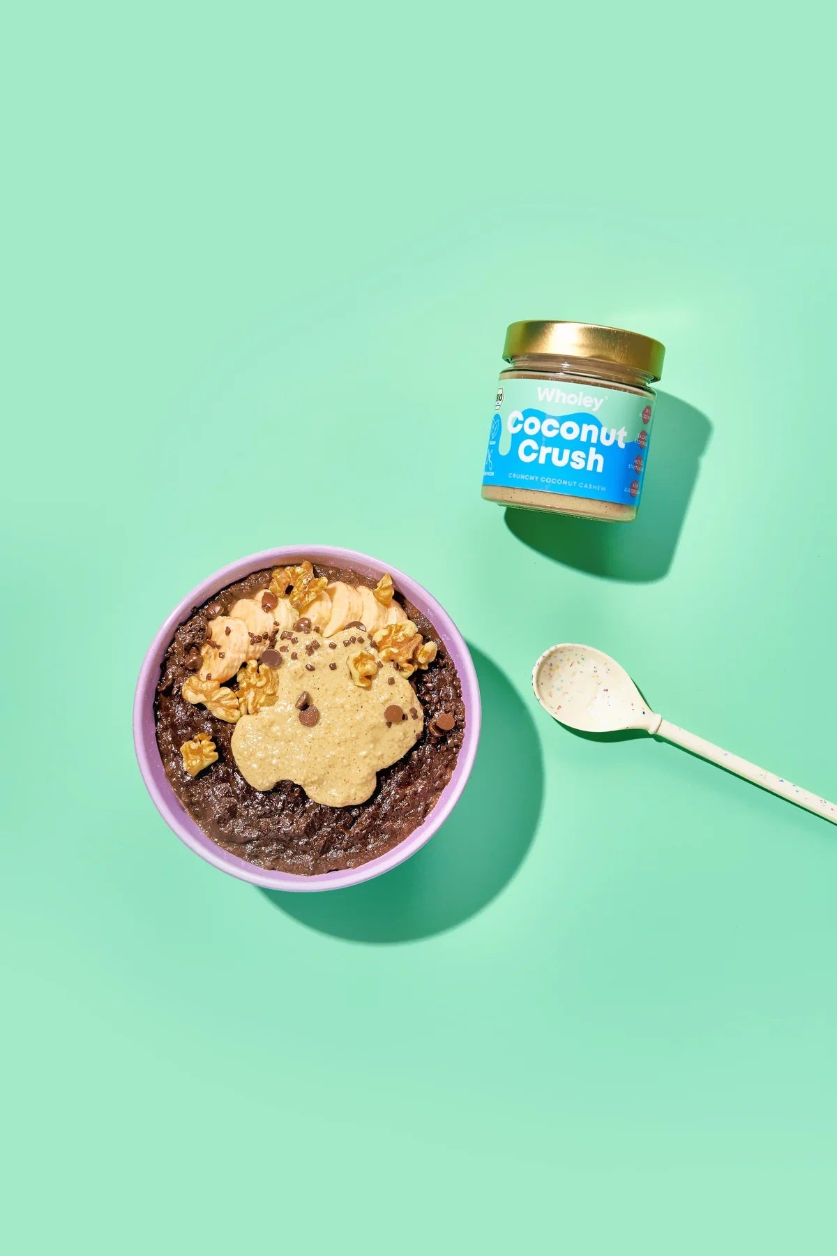 Crema Tartinabila Bio Vegana cu Cocos si Caju Coconut Crush Wholey 200 g