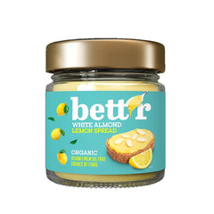 Crema Tartinabila Bio de Migdale Albe cu Lamaie Bettr 200 g