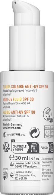 Crema de Fata Anti UV Fluid SPF 30 Lavera 30 ml