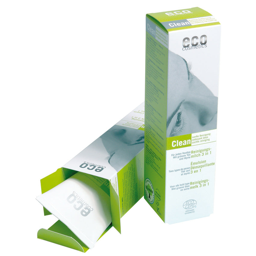 Demachiant Bio 3 in 1 cu Ceai Verde pentru Toate Tipurile de Ten Eco Cosmetics 125 ml