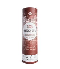 Deodorant Natural Stick Fara Alcool Tub Carton Nordic Timber Ben & Anna 60 g