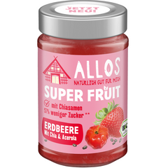 Dulceata Bio de Capsuni cu Indulcitor Alternativ cu Chia si Curcuma Allos 200 g