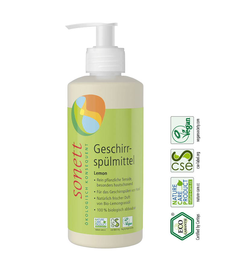 Eco Detergent Pentru Spalat Vase Lamaie Sonett 300 ml