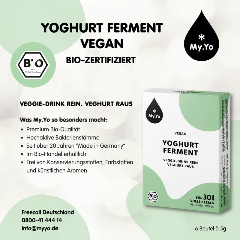 Ferment Bio Pentru Iaurt Vegan My.Yo 15 g