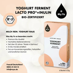 Ferment Bio pentru Iaurt Lacto Pro Inulina My.Yo 3 x 25 g