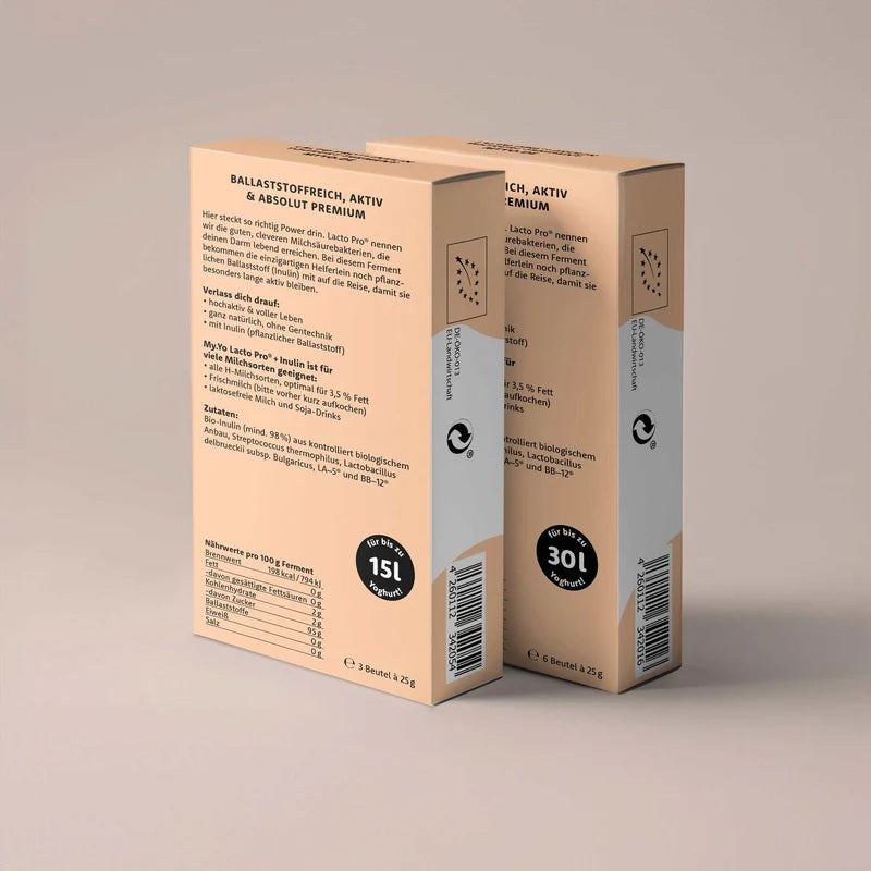 Ferment Bio pentru Iaurt Lacto Pro Inulina My.Yo 3 x 25 g