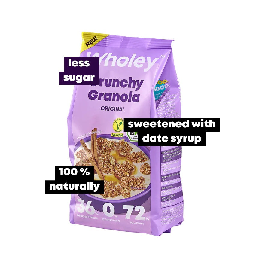 Granola Bio Vegana Original Crunchy Wholey 300 g