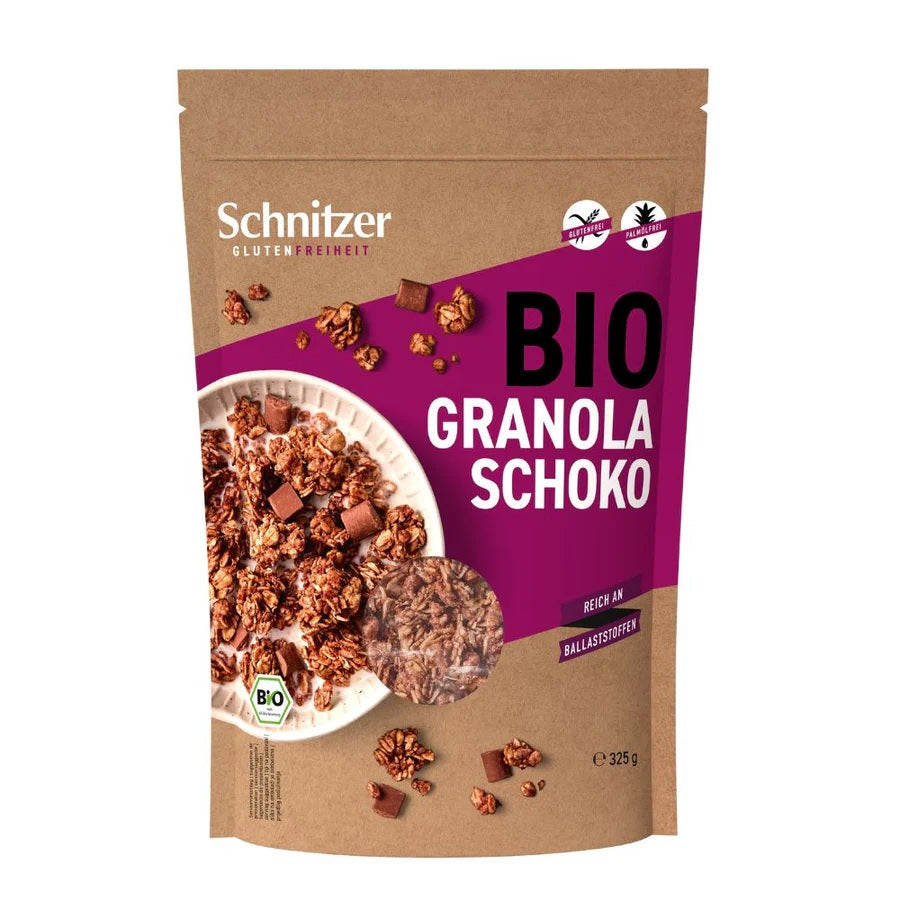 Granola Bio cu Ciocolata Fara Gluten Schnitzer 325 g
