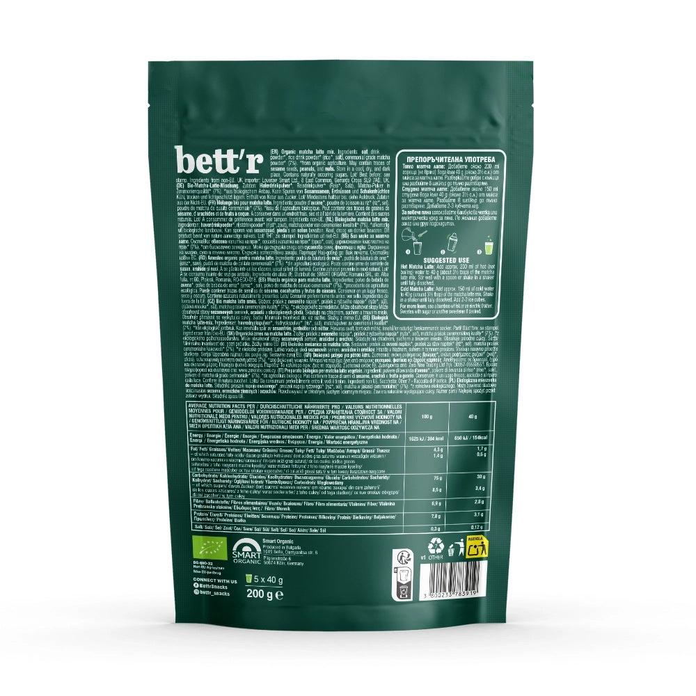 Matcha Latte Mix Bio Bettr 200 g
