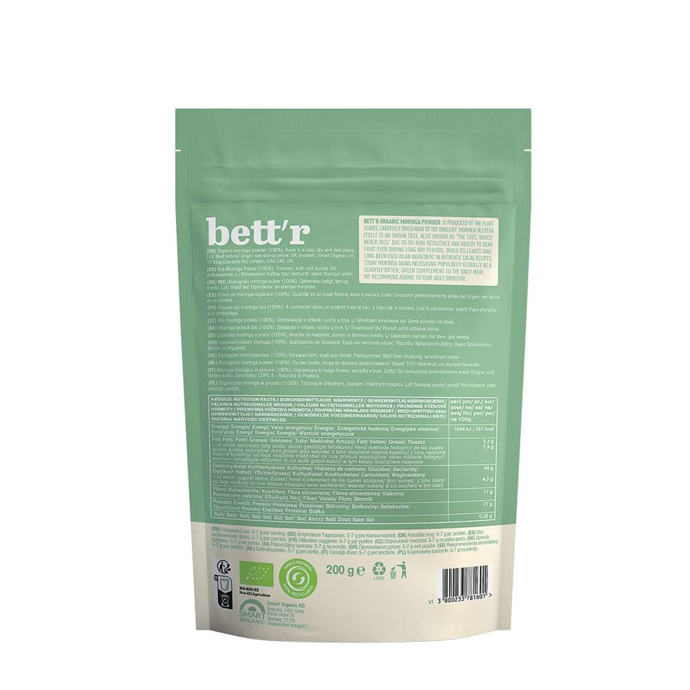 Moringa Bio Pudra Bettr 200 g