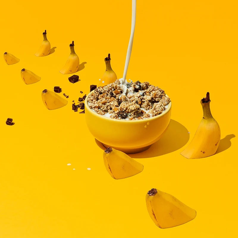 Musli Bio Crunchy cu Bucati de Banana si Ciocolata Barnhouse 450 g