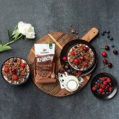 Musli Bio Crunchy cu Bucati de Ciocolata Crocanta Barnhouse 375 g