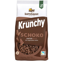 Musli Bio Crunchy cu Bucati de Ciocolata Crocanta Barnhouse 375 g