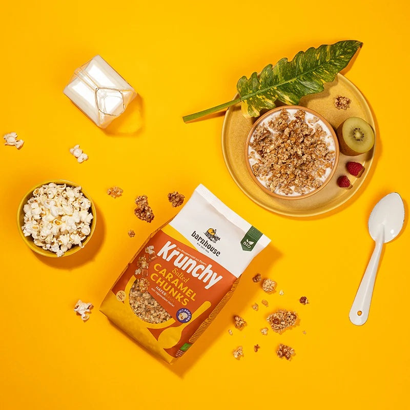 Musli Bio Crunchy cu Caramel Sarat Barnhouse 500 g