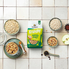 Musli Bio Crunchy cu Scortisioara si Mere Crocante Barnhouse 375 g