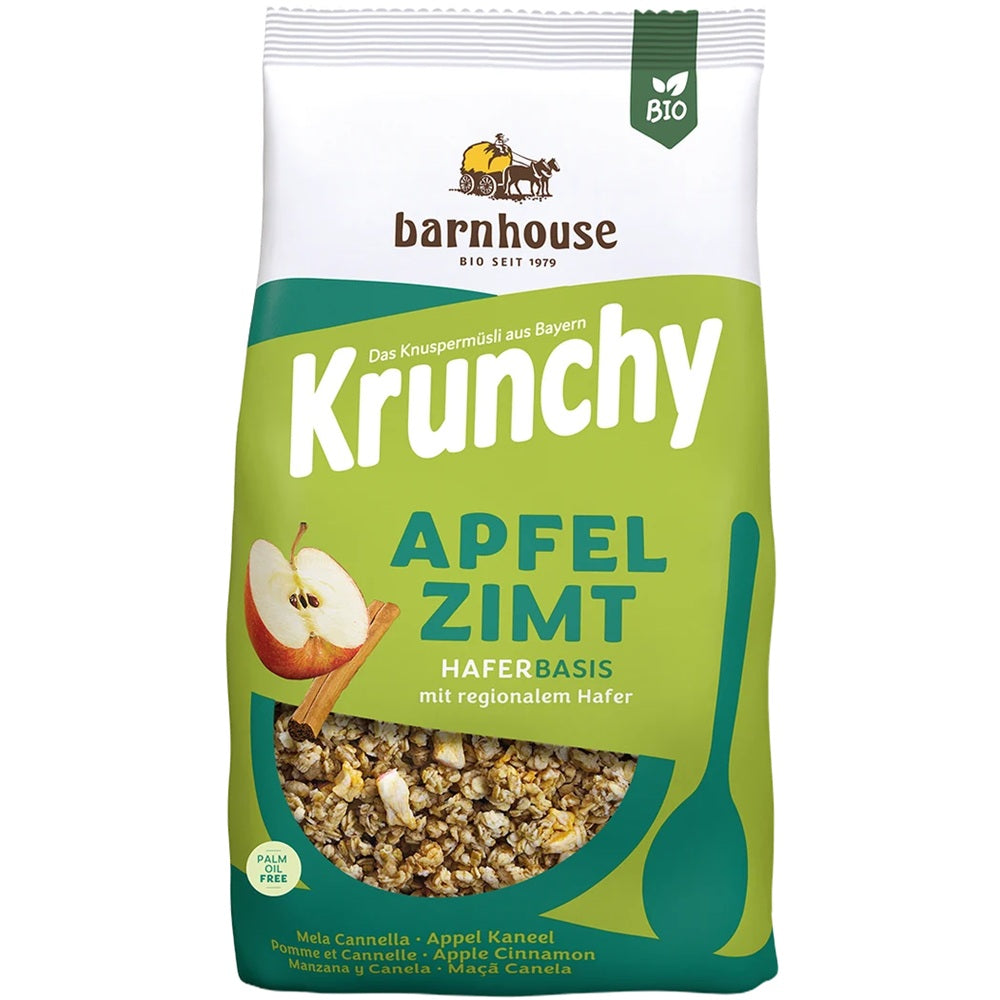 Musli Bio Crunchy cu Scortisioara si Mere Crocante Barnhouse 375 g