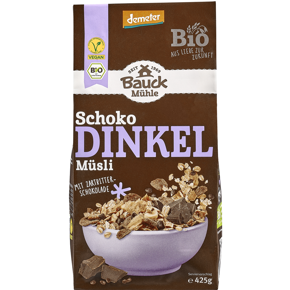 Musli Bio cu Spelta si Ciocolata Bauck Hof 425 g