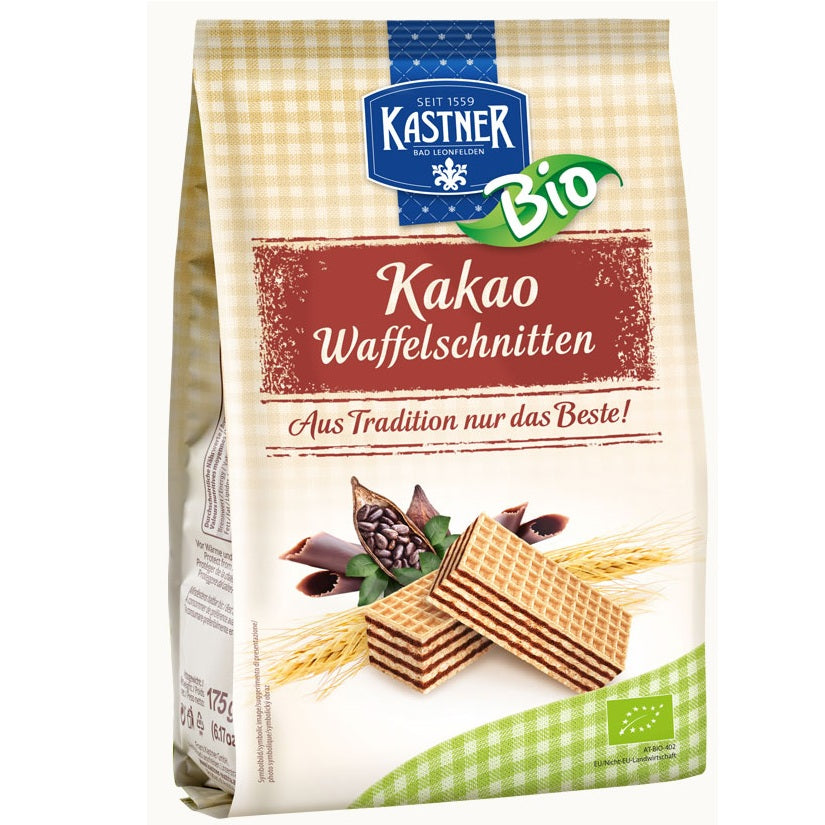Napolitane Bio cu Ciocolata Kastner 175 g