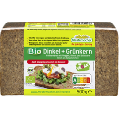 Paine Bio cu Fibre din Secara,Spelta si Grau Verde Mestemacher 500 g
