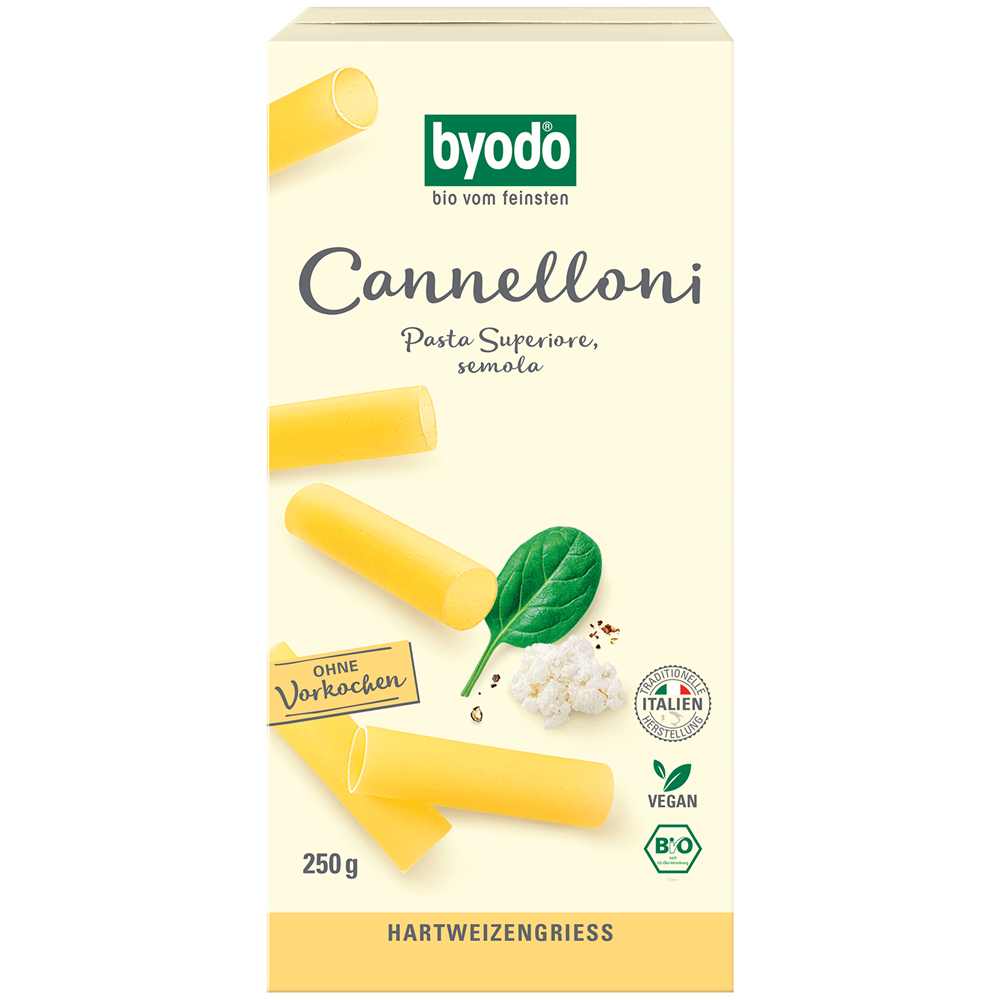 Paste Bio Cannelloni Byodo 250 g