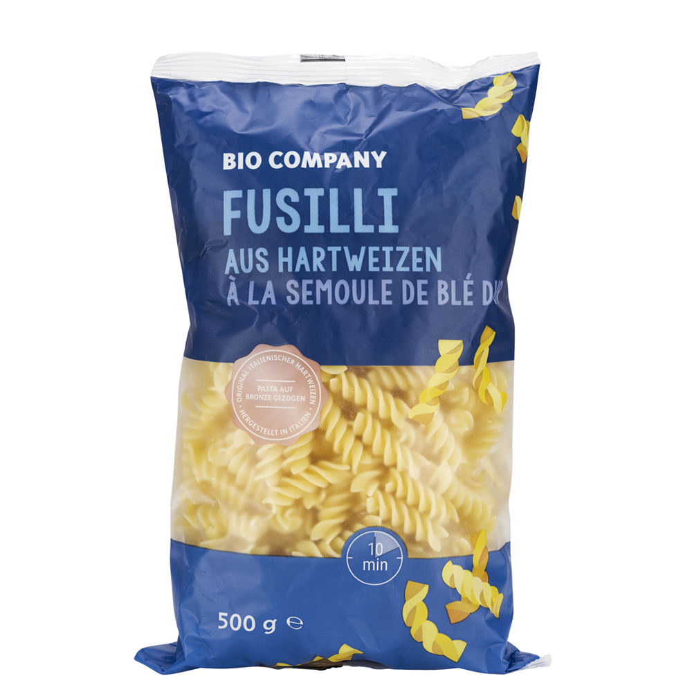 Paste Bio Fusilli din Grau Dur Bio Company 500 g