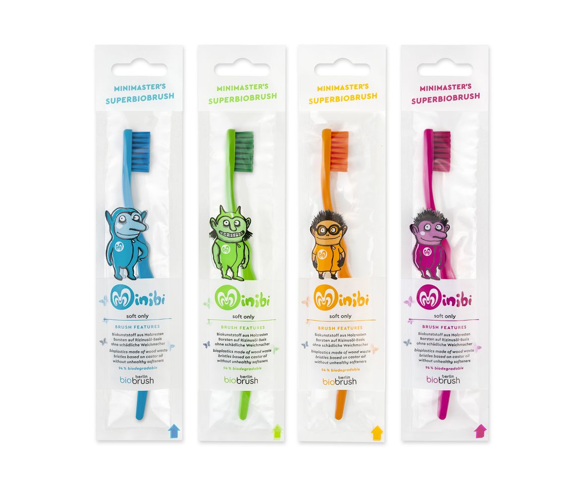 Periuta de Dinti pentru Copii Diverse Culori Biobrush 1 buc