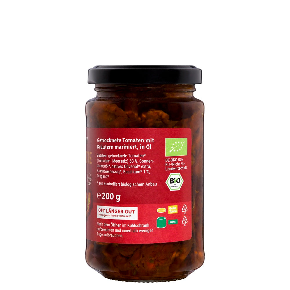 Rosii Uscate Marinate Bio In Ulei Borcan Bio Company 200 g