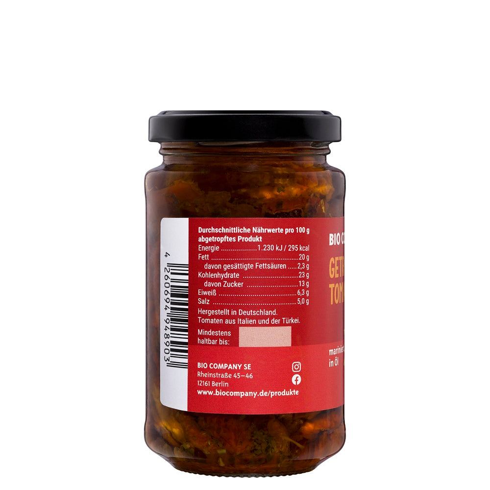 Rosii Uscate Marinate Bio In Ulei Borcan Bio Company 200 g