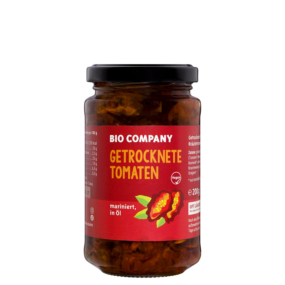 Rosii Uscate Marinate Bio In Ulei Borcan Bio Company 200 g