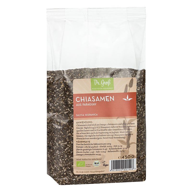Seminte de Chia Bio Dr.Grob 450 g