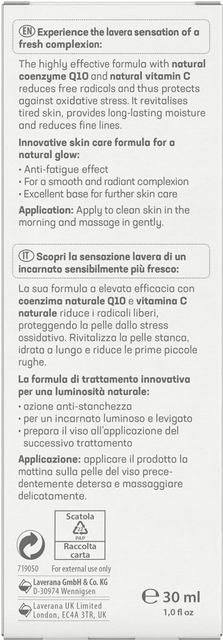 Ser Eco Hidratant Revigorant cu Vitamina C Glow by Nature Lavera 30 ml