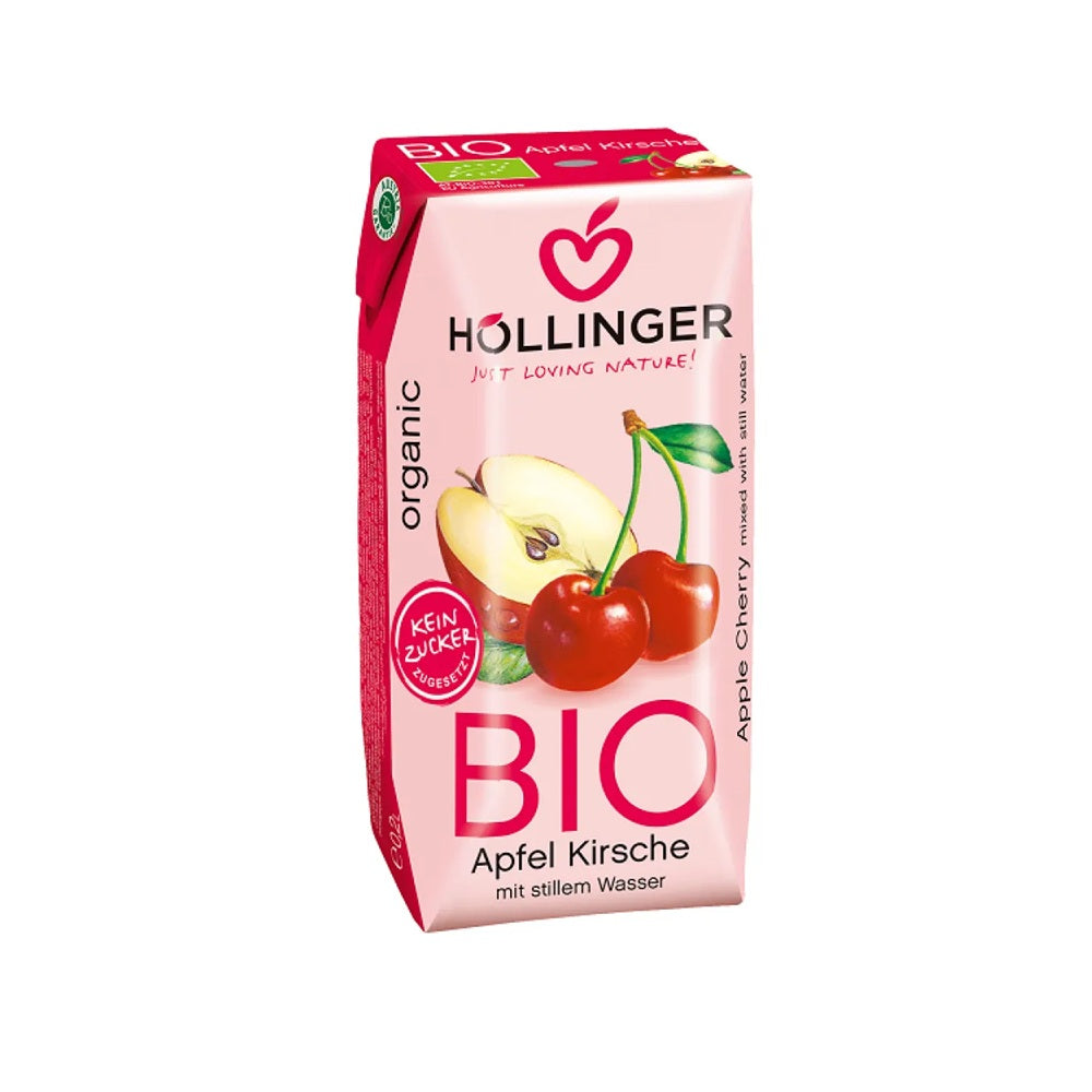 Suc Bio de Mere si Visine Hollinger 200 ml
