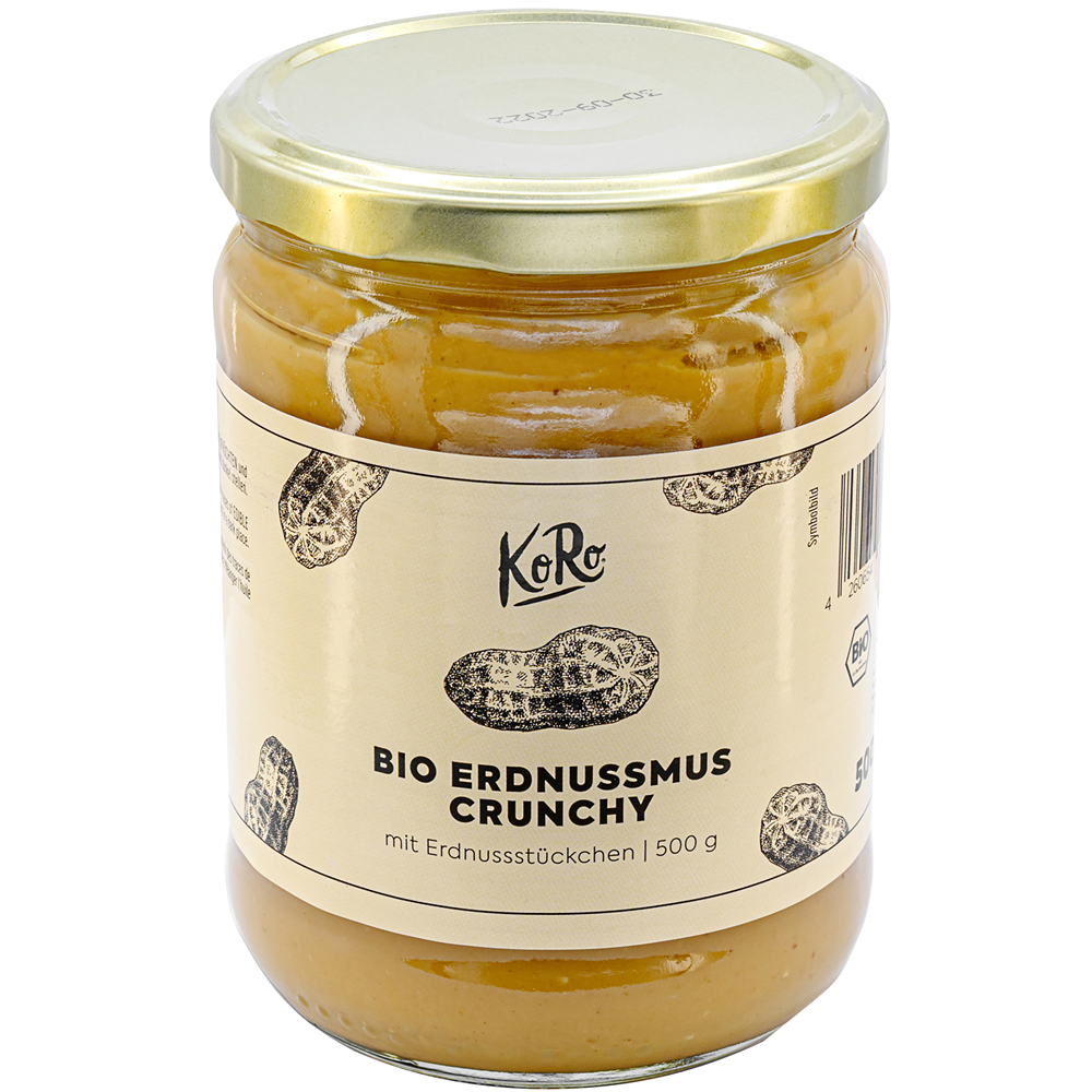 Unt de Arahide Bio Crunchy Koro 500 g